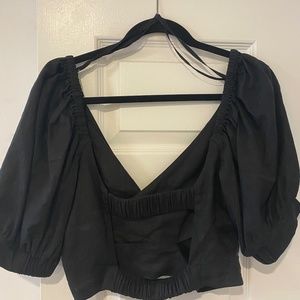 Anthropologie Crop Blouse